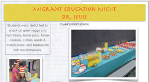 Screenshot of Clarks Point Newsletter 